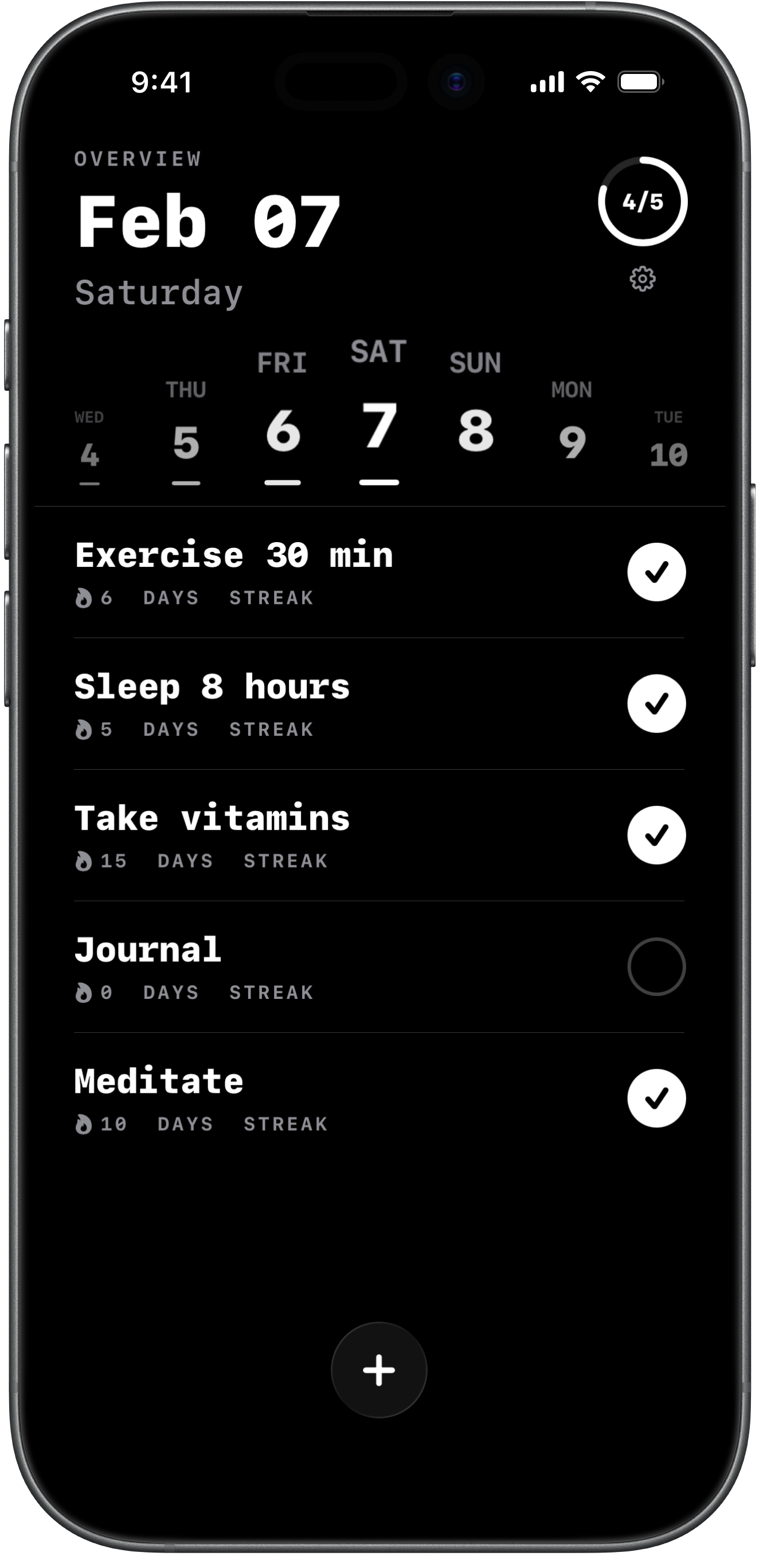 Orbit — Habit Tracker app screenshot